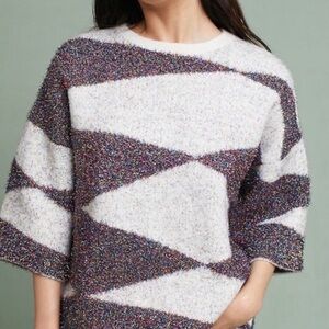 Anthropologie Moth Glitter Sweater
